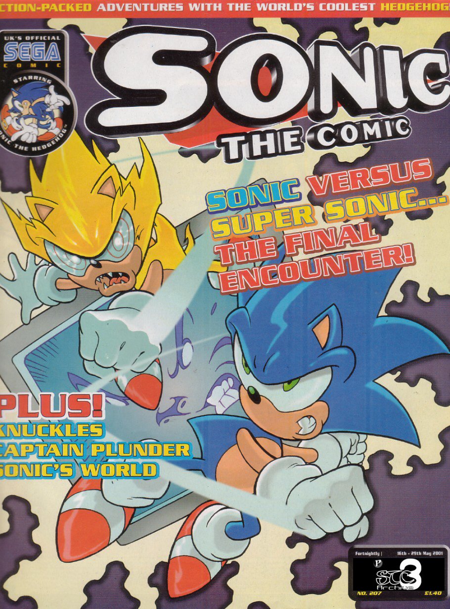 Sonic - The Comic Issue No. 207 Cover Page